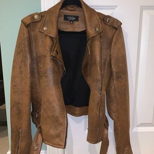 Suede Moto Jacket